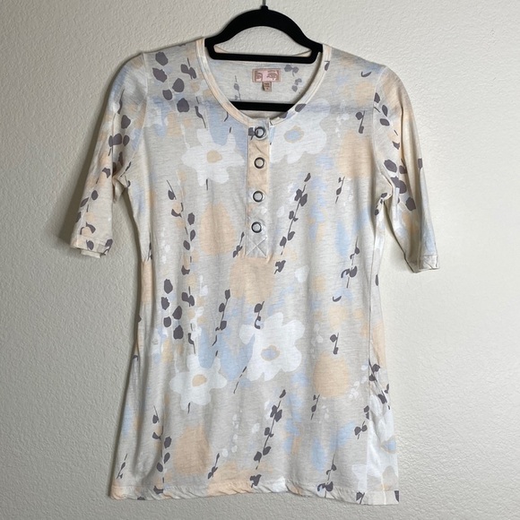 Park Vogel floral button down blouse top see measurements - Picture 1 of 4
